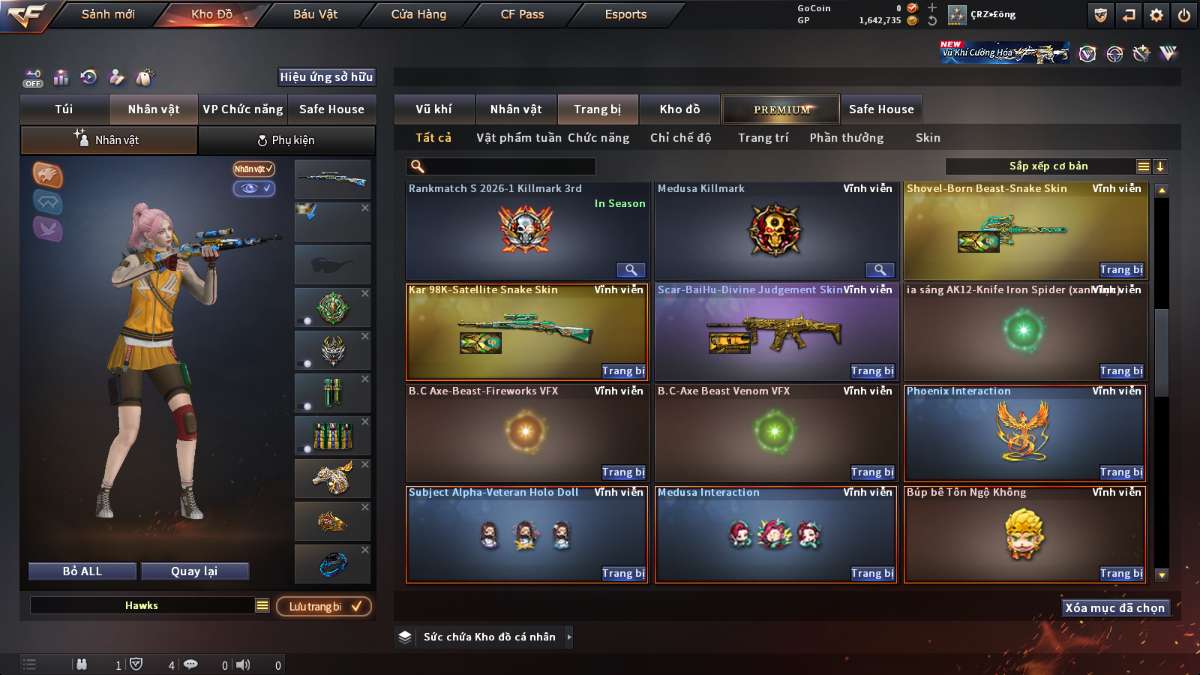 shop acc cf uy tin gia re